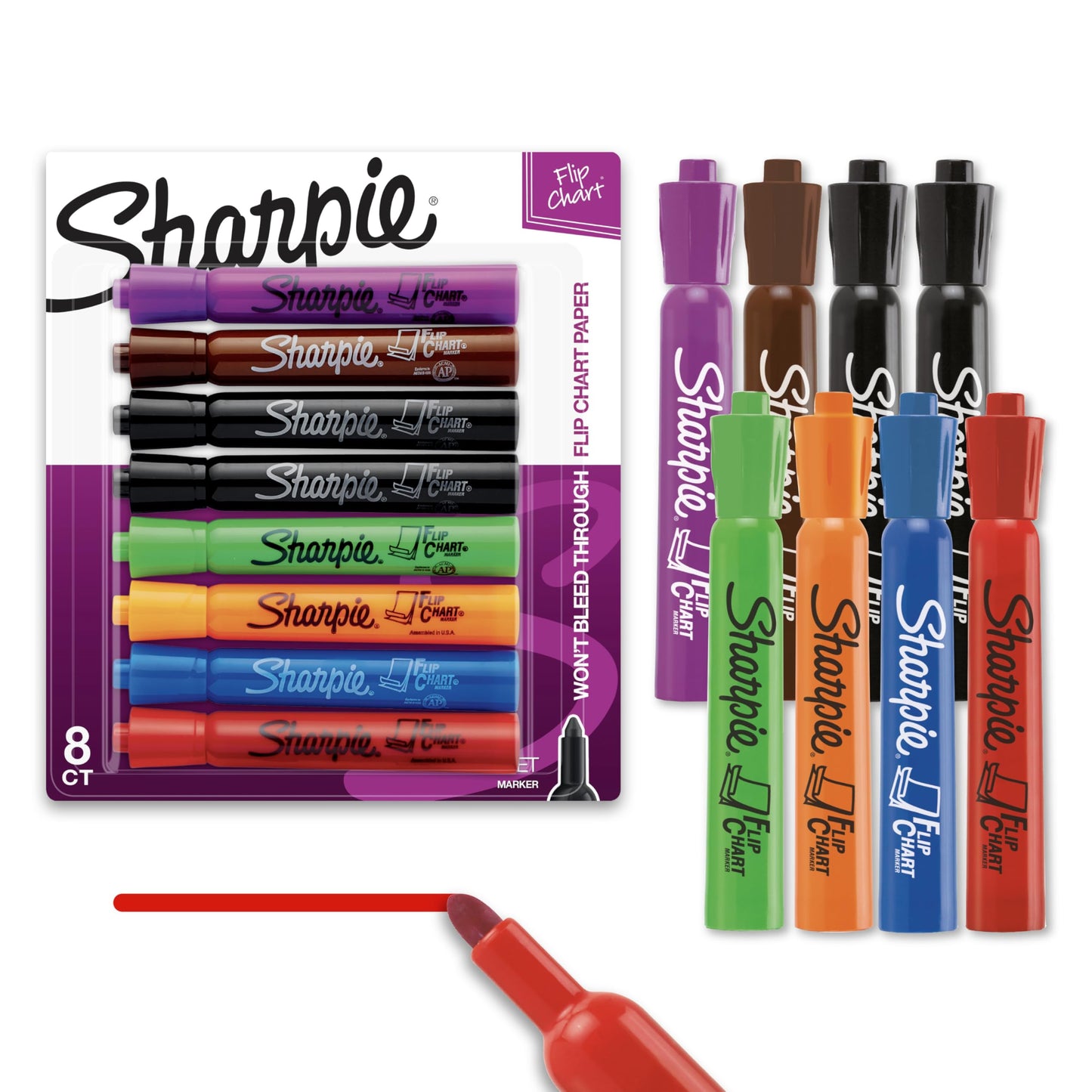 Sharpie Flip Chart Markers, Bullet Tip